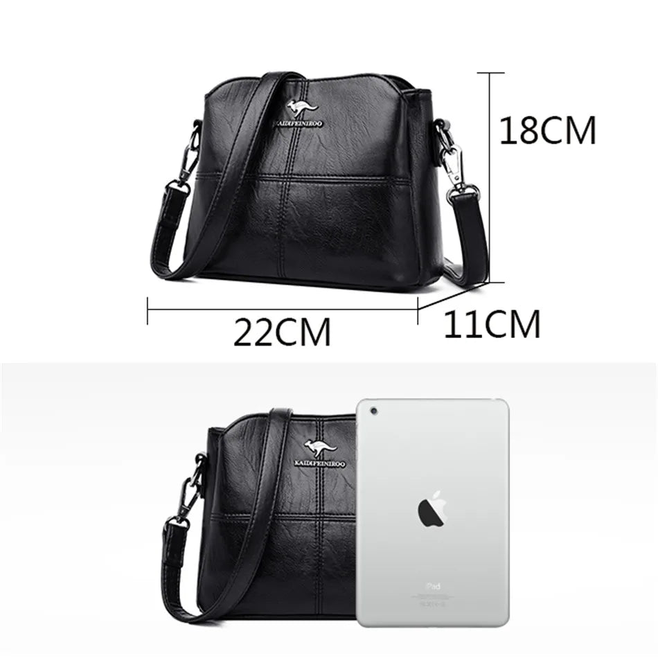 PU Bolsas De Ombro De Couro Para Mulheres, Senhoras Bolsa Crossbody, Bolsas De Luxo, Bolsas De Designer, Novo, 2024